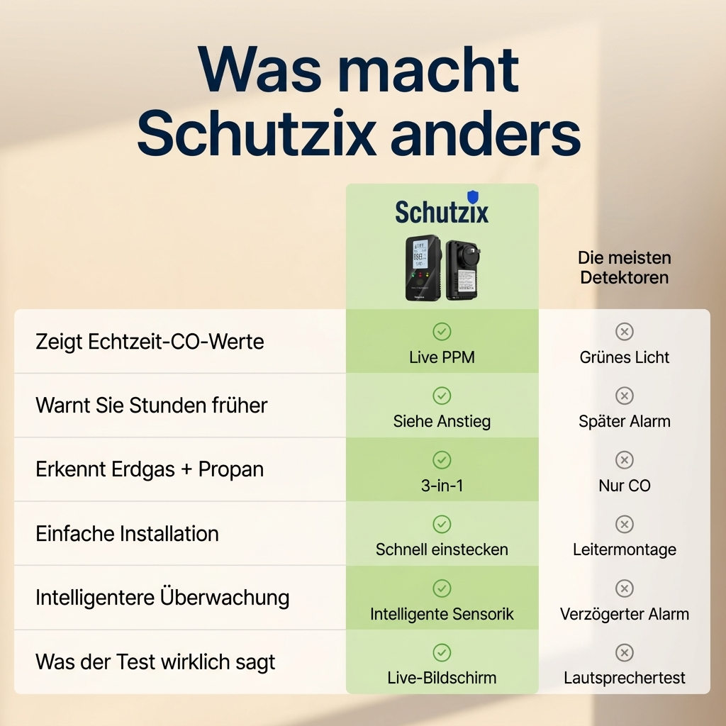 Schutzix 4 in 1 CO Detektor
