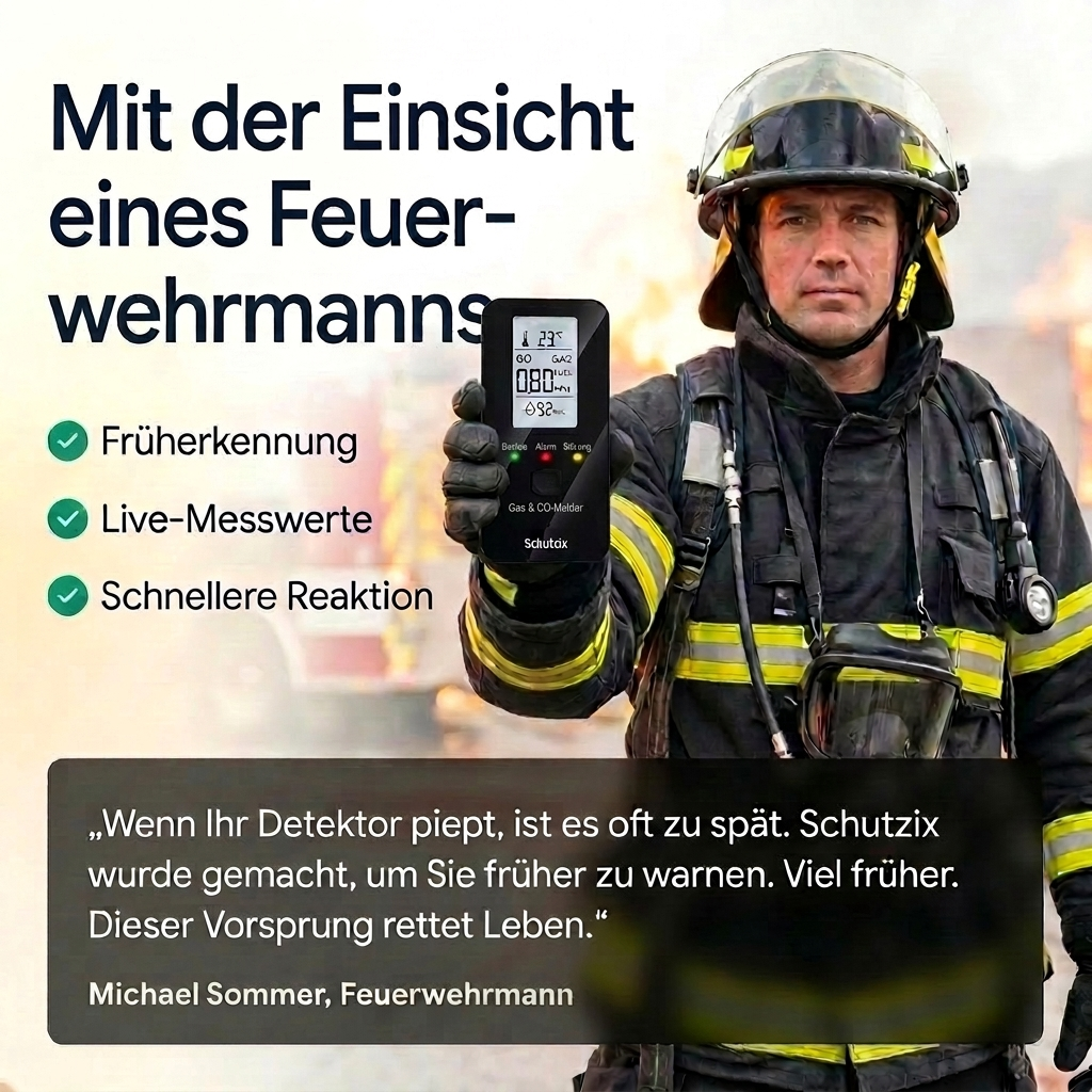 Schutzix 4 in 1 CO Detektor