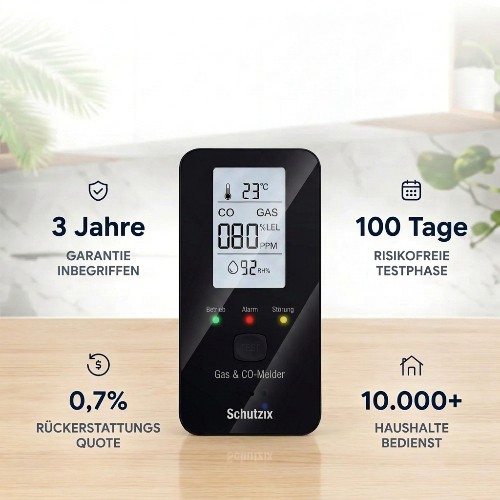 Schutzix 4 in 1 CO Detektor