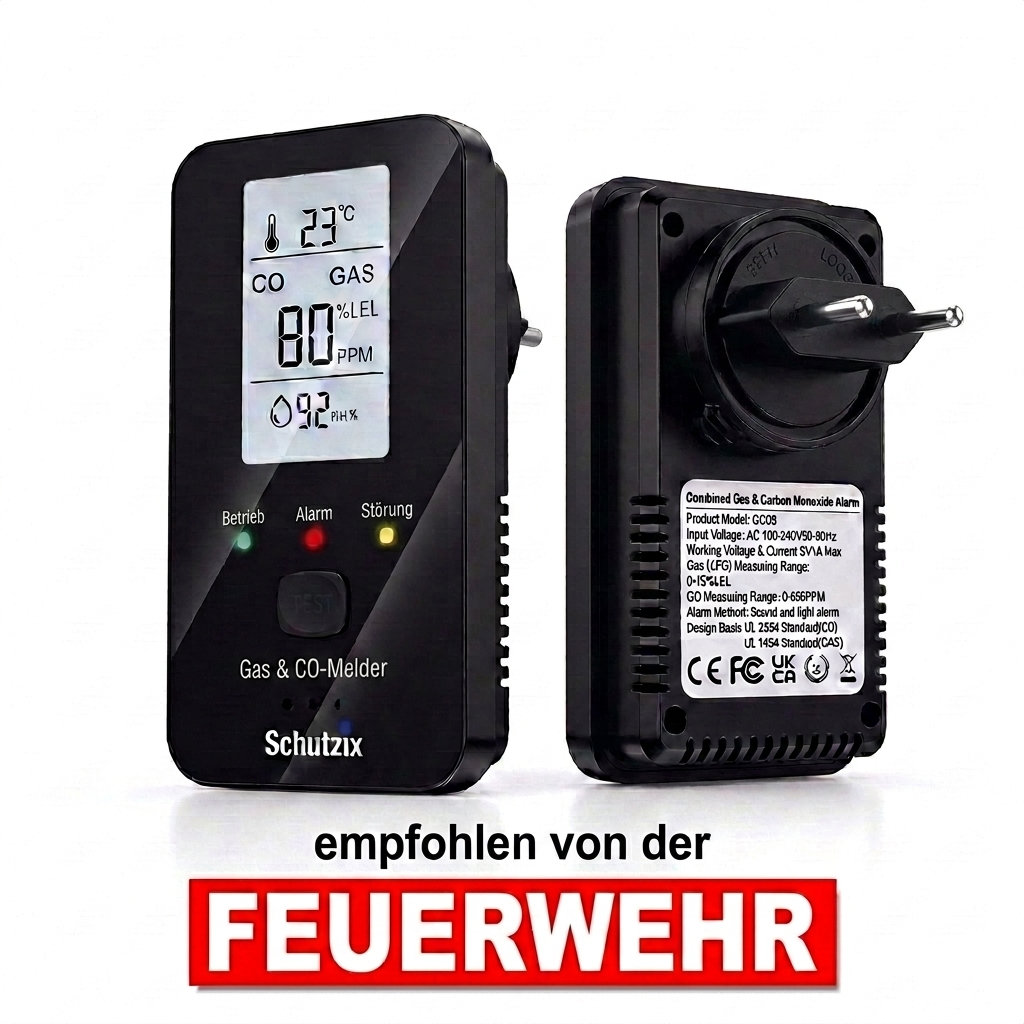 Schutzix 4 in 1 CO Detektor