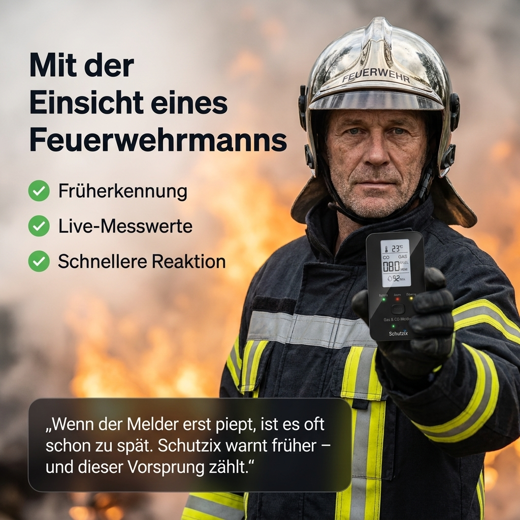Schutzix 4 in 1 CO Detektor für Wohnmobile